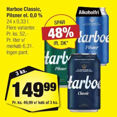 Harboe Classic, Pilsner el. 0,0 %