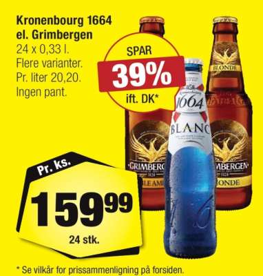 Kronenbourg 1664 el. Grimbergen