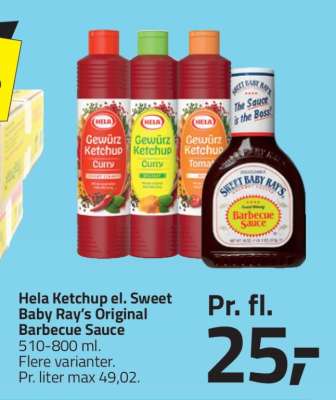 Hela Ketchup el. Sweet Baby Ray's Original Barbecue Sauce