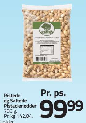 Ristede og Saltede Pistacienødder