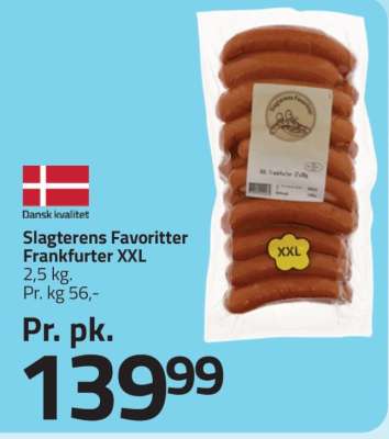 Slagterens Favoritter Frankfurter XXL
