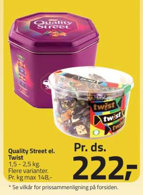 Quality Street el. Twist