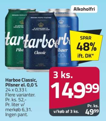 Harboe Classic, Pilsner el. 0,0 %