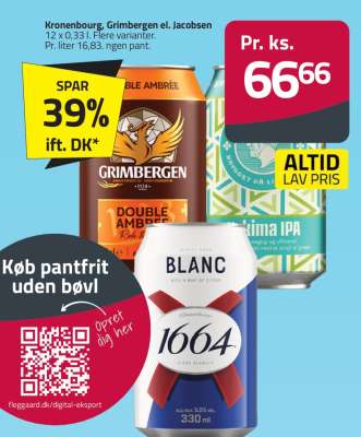 Kronenbourg, Grimbergen el. Jacobsen
