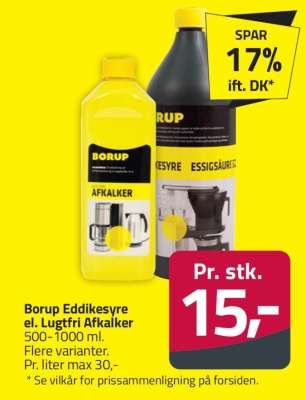 Borup Eddikesyre el. Lugtfri Afkalker