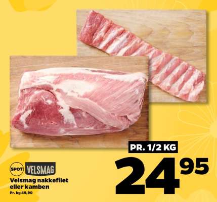 Velsmag nakkefilet eller kamben