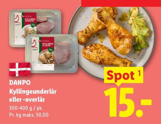 DANPO Kyllingeunderlår eller -overlår