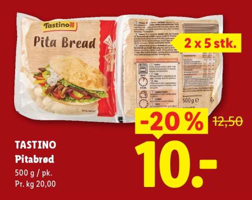 TASTINO Pitabrød