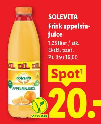 Solevita Frisk appelsinjuice