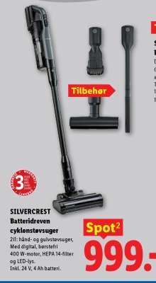 SILVERCREST Batteridreven cyklonstøvsuger