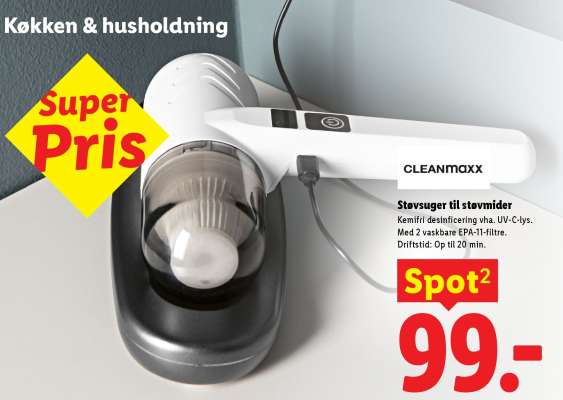 CLEANMAXX Støvsuger til støvmider