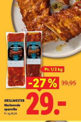 GRILLMESTER Marinerede spareribs