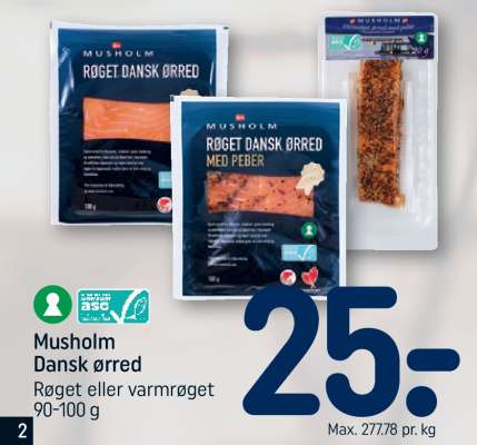 Musholm dansk ørred