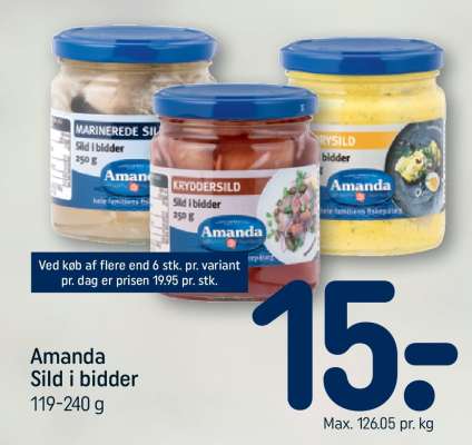 Amanda sild i bidder