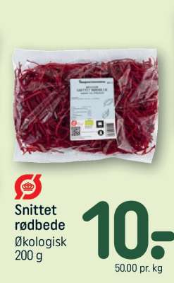 Snittet rødbede