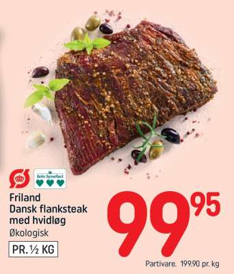 Friland Dansk flanksteak med hvidløg