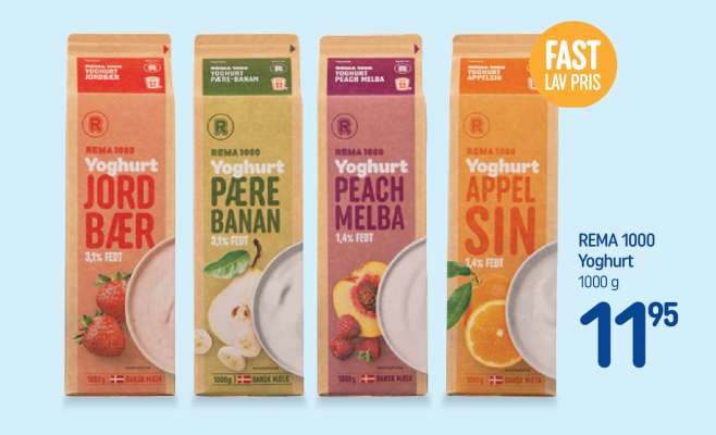 REMA 1000 yoghurt