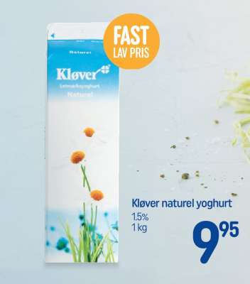 Kløver naturel yoghurt