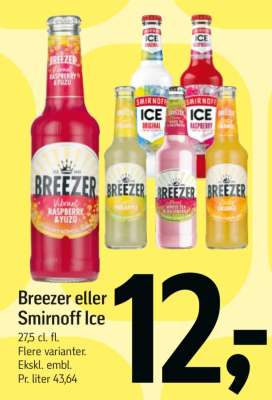 Breezer eller Smirnoff Ice