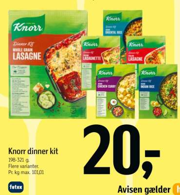 Knorr dinner kit
