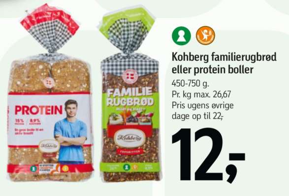 Kohberg familierugbrød eller protein boller