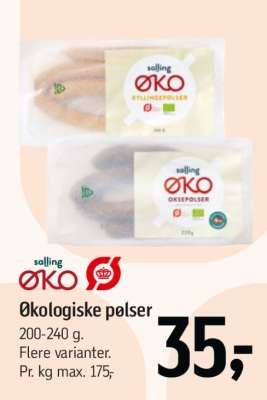 salling ØKO Økologiske pølser