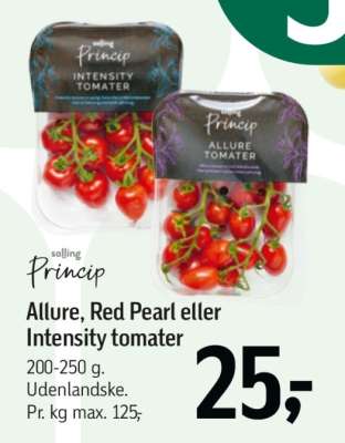Allure, Red Pearl eller Intensity tomater