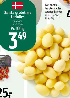 Danske grydeklare kartofler