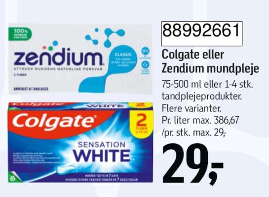 Colgate eller Zendium mundpleje