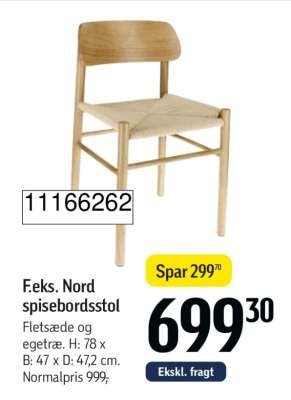 Nord spisebordsstol