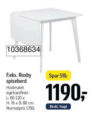 Roxby spisebord