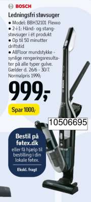 BOSCH Ledningsfri støvsuger