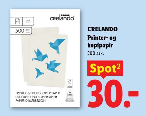 CRELANDO Printer- og kopipapir