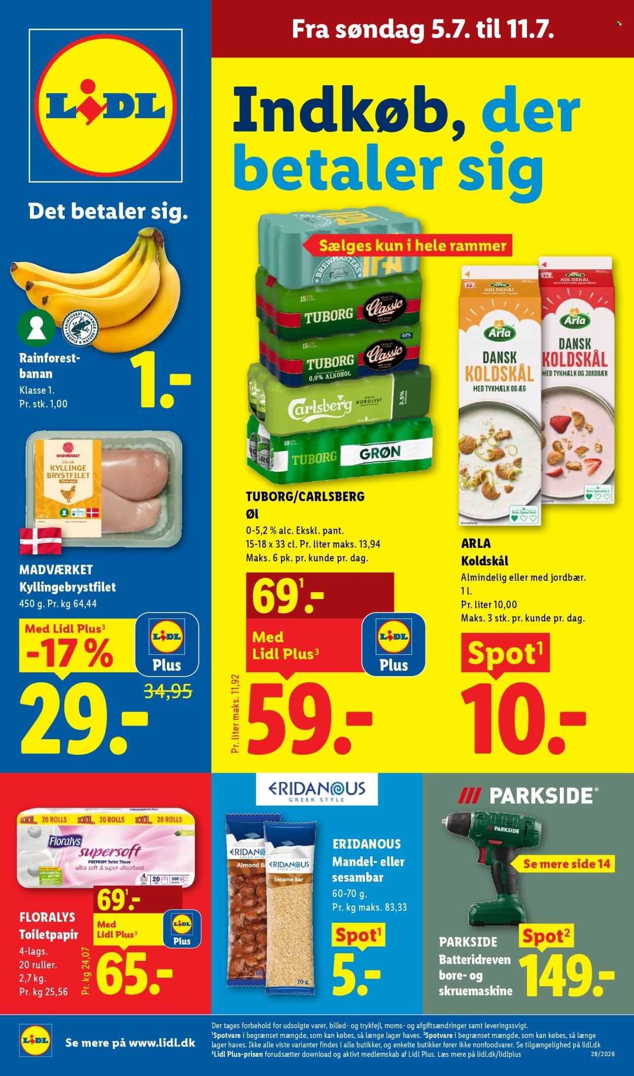 Lidl tilbud - 5.7.2026 - 11.7.2026. Side 1