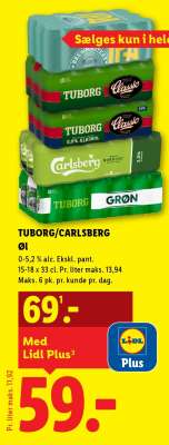TUBORG/CARLSBERG ØL
