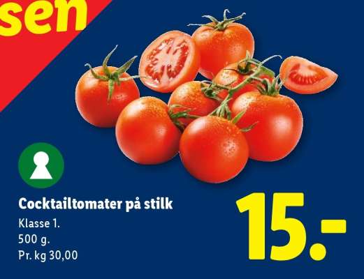 Cocktailtomater på stilk