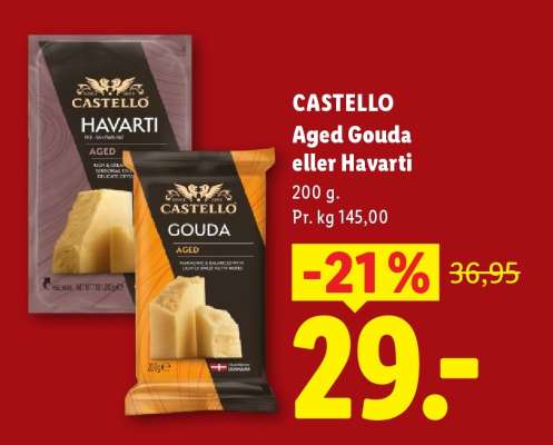 CASTELLO Aged Gouda eller Havarti