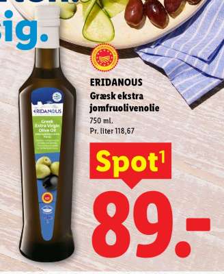 ERIDANOUS Græsk ekstra jomfruolivenolie