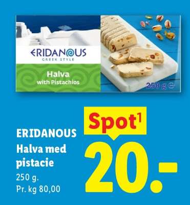 ERIDANOUS Halva med pistacie