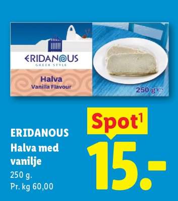 ERIDANOUS Halva med vanilje