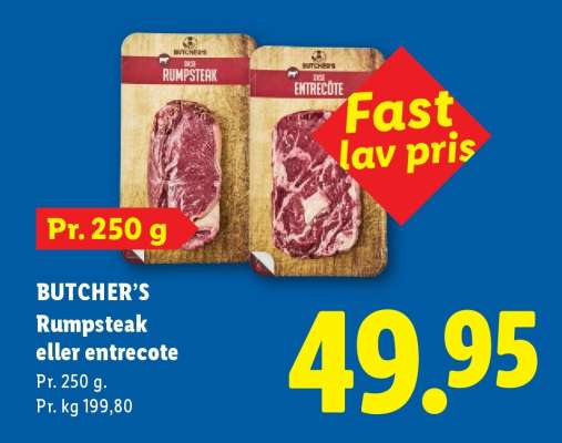 BUTCHER’S Rumpsteak eller entrecote