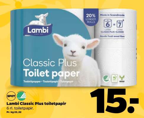 Lambi Classic Plus toiletpapir