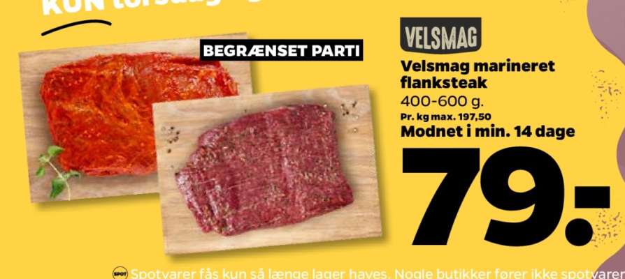 Velsmag marineret flanksteak