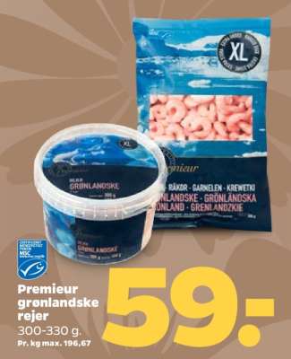 Premieur grønlandske rejer