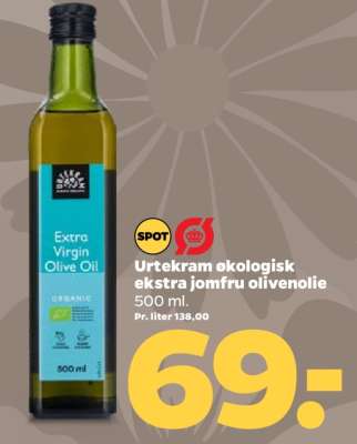 Urtekram økologisk ekstra jomfru olivenolie