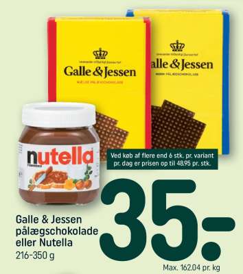 Galle & Jessen pålægschokolade eller Nutella
