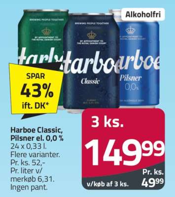 Harboe Classic, Pilsner el. 0,0 %