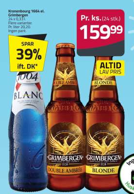 Kronenbourg 1664 el. Grimbergen