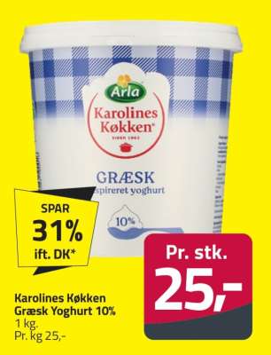 Karolines Køkken Græsk Yoghurt 10%
