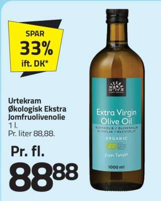 Urtekram Økologisk Ekstra Jomfruolivenolie